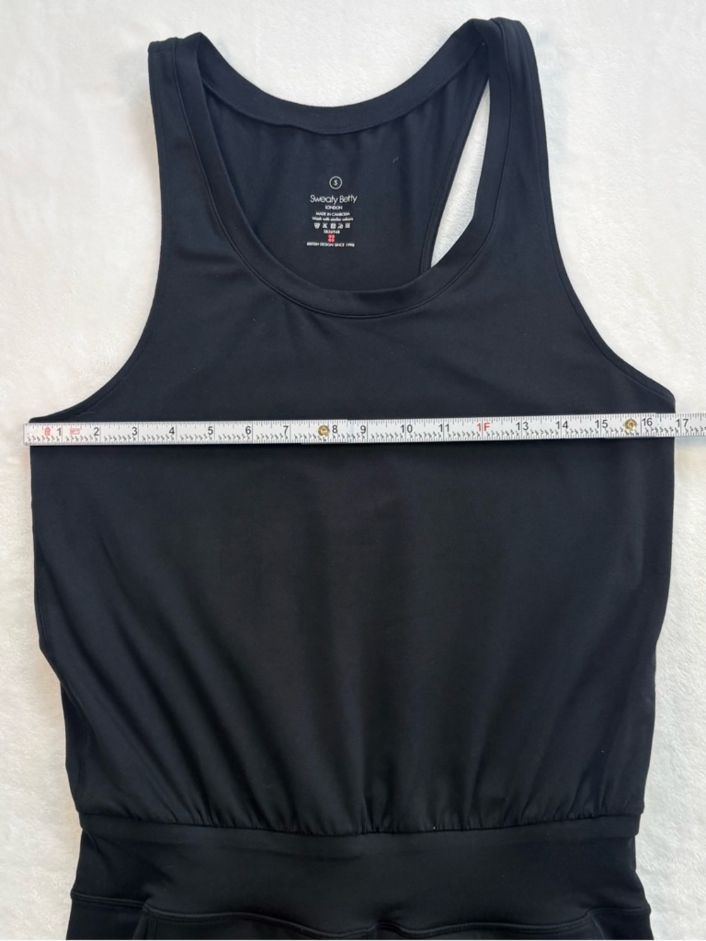 SWEATY BETTY Gary Sleeveless Jogger Jumpsuit Black Athleisure Small - Picture 10 of 12
